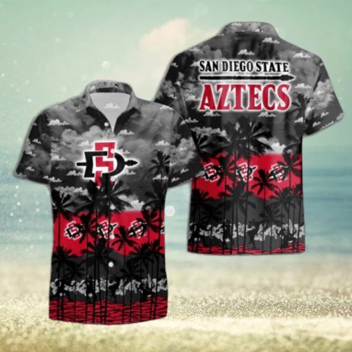 San Diego State Aztecs Palms Tree Hawaiian Shirt