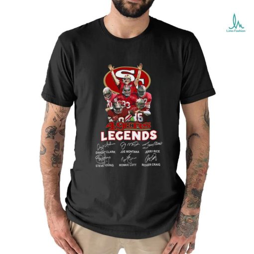 San Francisco 49ers Players Legends Signatures T Shirt