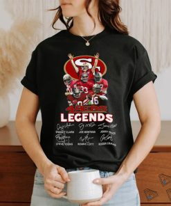 San Francisco 49ers Players Legends Signatures T Shirt