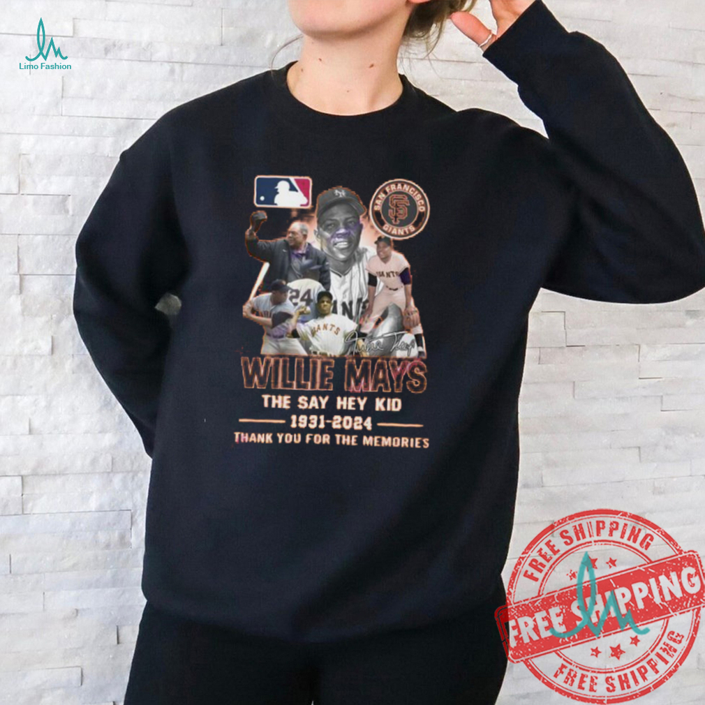 San Francisco Giants Willie Mays The Say Hey Kid 1931 2024 Signature Thank You For The Memories Unisex T Shirt San Francisco Giants Willie Mays The Say Hey Kid 1931 2024 Signature Thank You For The Memories Unisex T Shirt