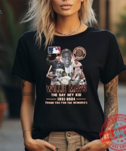 San Francisco Giants Willie Mays The Say Hey Kid 1931 2024 Signature Thank You For The Memories Unisex T Shirt, hoodie, sweater, long sleeve and tank top San Francisco Giants Willie Mays The Say Hey Kid 1931 2024 Signature Thank You For The Memories Unisex T Shirt