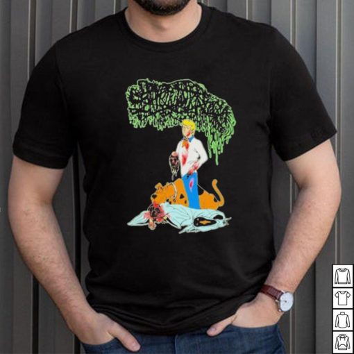 Sanguisugabogg Fred And Scooby Doo Tee Shirt