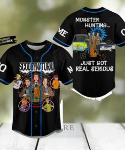 Scoobynatural Monster Hunting Just Got Real Serious Custom Baseball Jersey