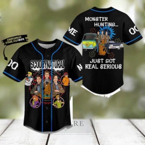 Scoobynatural Monster Hunting Just Got Real Serious Custom Baseball Jersey