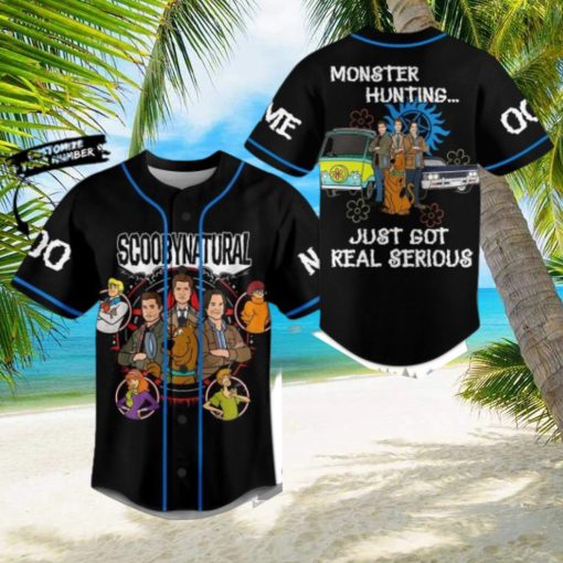 Scoobynatural Monster Hunting Just Got Real Serious Custom Baseball Jersey