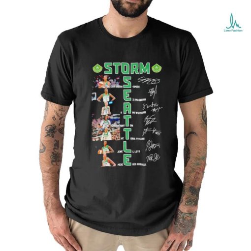 Seattle Storm Women’s Basketball Greatest Players Signatures T Shirt