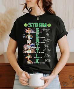 Seattle Storm Women’s Basketball Greatest Players Signatures T Shirt