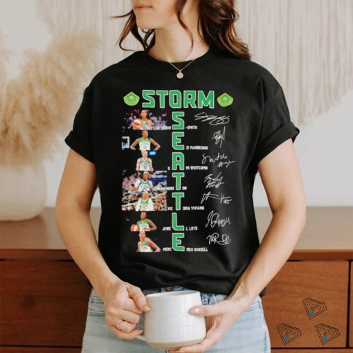 Seattle Storm Women’s Basketball Greatest Players Signatures T Shirt
