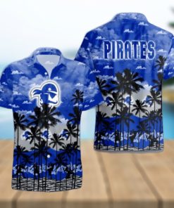 Seton Hall Pirates Palms Tree Hawaiian Shirt