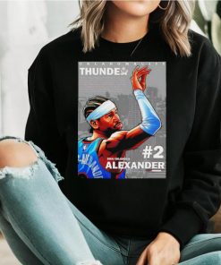 Shai Gilgeous Alexander 2 player Oklahoma City Thunder basketball poster shirt