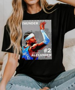 Shai Gilgeous Alexander 2 player Oklahoma City Thunder basketball poster shirt