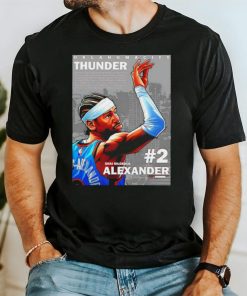 Shai Gilgeous Alexander 2 player Oklahoma City Thunder basketball poster shirt