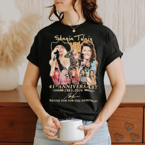 Shania Twain Up 41st Anniversary 1983 2024 Thank You For The Memories Shirt