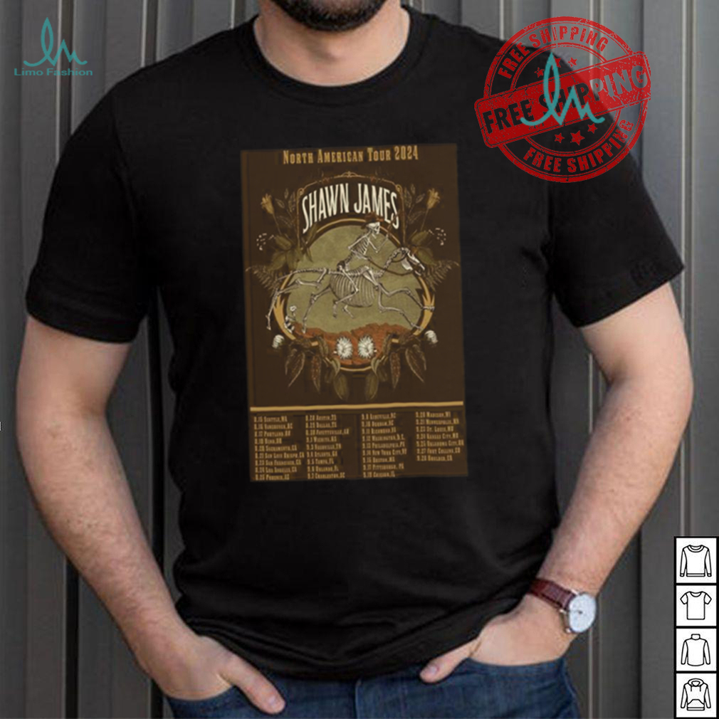Shawn James North American Tour 2024 Poster shirt Shawn James North American Tour 2024 Poster shirt