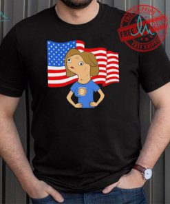 Shitcoins bitcoins USA flag art shirt