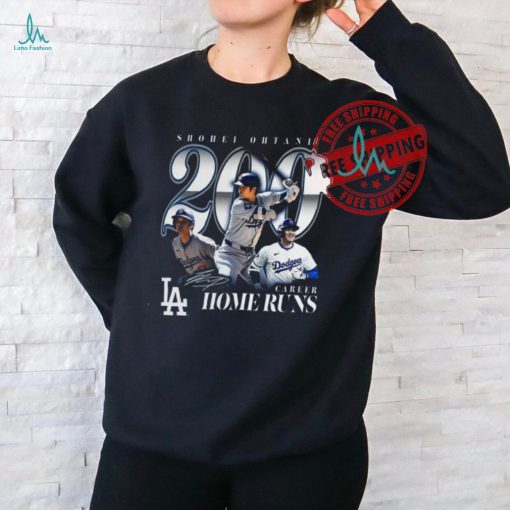 Shohei Ohtani Los Angeles Dodgers 200th Career Home Run T Shirt