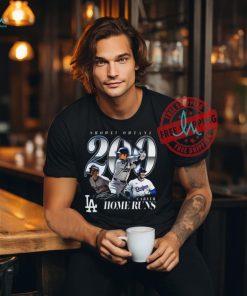 Shohei Ohtani Los Angeles Dodgers 200th Career Home Run T Shirt