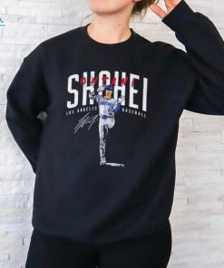 Shohei Ohtani Los Angeles Dodgers MLB signature base pose shirt