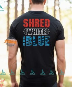 Shred White And Blue Shirt