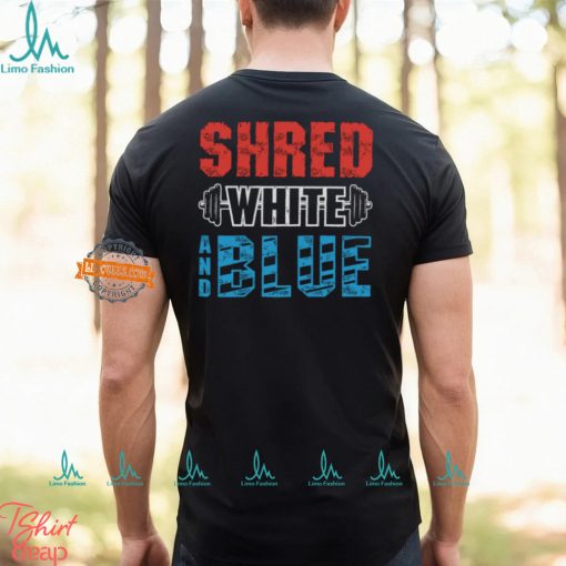 Shred White And Blue Shirt