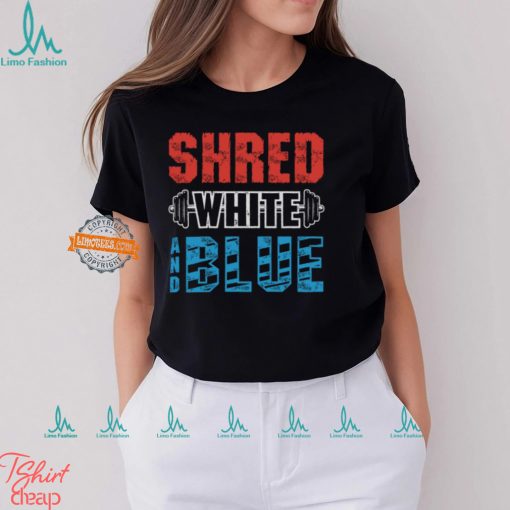Shred White And Blue Shirt