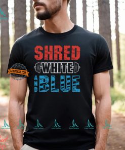 Shred White And Blue Shirt