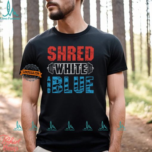 Shred White And Blue Shirt