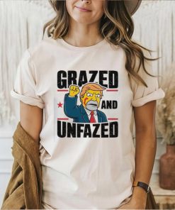 Simpson Trump fist grazed and unfazed shirt