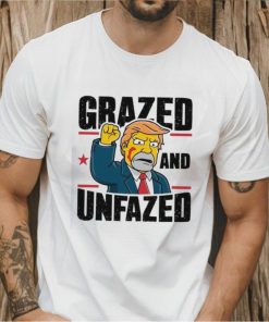 Simpson Trump fist grazed and unfazed shirt