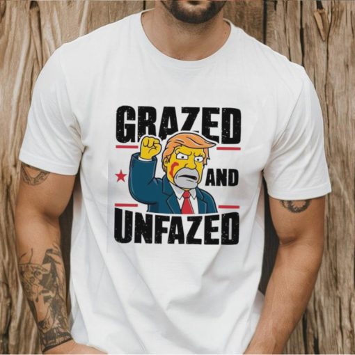 Simpson Trump fist grazed and unfazed shirt