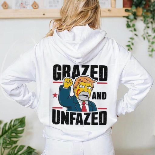 Simpson Trump fist grazed and unfazed shirt