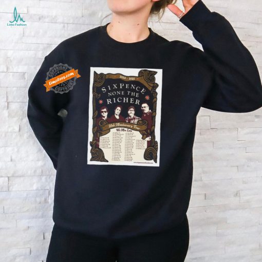 Sixpence None The Richer 20th Anniversary Tour 2024 2025 Poster Shirt