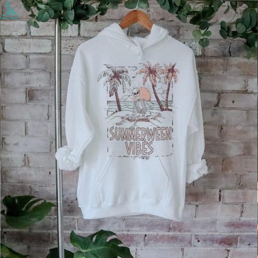 Skeleton summerween vibes vintage shirt