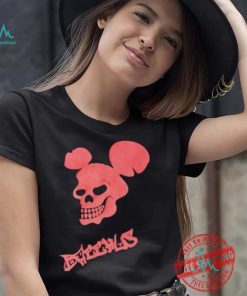Skull Mickey Mouse Bacchus logo shirt