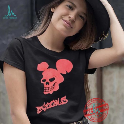 Skull Mickey Mouse Bacchus logo shirt