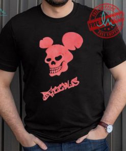 Skull Mickey Mouse Bacchus logo shirt