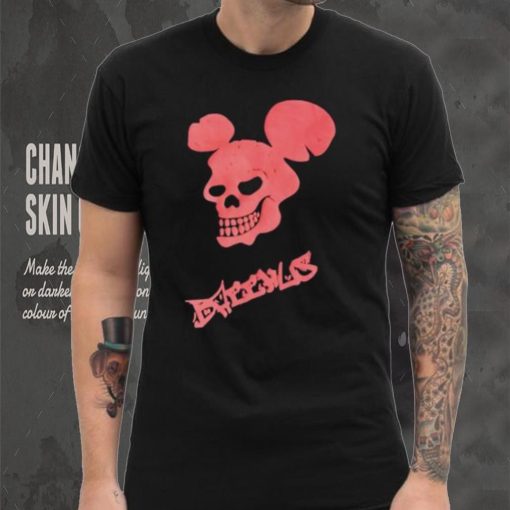 Skull Mickey Mouse Bacchus logo shirt