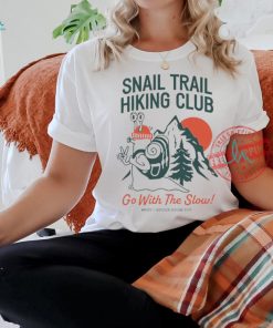 Snail Trail Hiking Club Go With The Slow Woody’s Outdoor Leisure Dept T shirts, hoodie, sweater, long sleeve and tank top Snail Trail Hiking Club Go With The Slow Woody’s Outdoor Leisure Dept T shirts