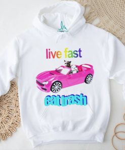 Snazzyseagull Live Fast Eat Trash Raccoon shirt