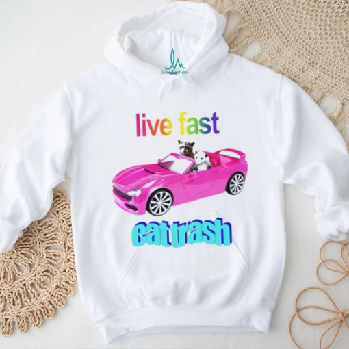 Snazzyseagull Live Fast Eat Trash Raccoon shirt