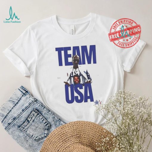 Snoop dogg simone biles team usa 2024 paris olympics national team t shirts