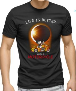 Snoopy And Woodstock Life Is Better With A Motorcycle T Shirt, hoodie, sweater, long sleeve and tank top Snoopy And Woodstock Life Is Better With A Motorcycle T Shirt
