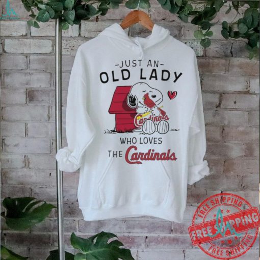 Snoopy Just An Old Lady Who Loves The St Louis Cardinals Shirt