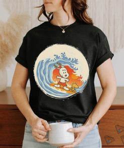 Snoopy and Woodstock surfing shirt