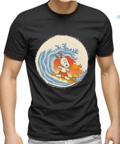 Snoopy and Woodstock surfing shirt