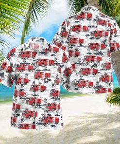 Solana Beach, California, Solana Beach Fire Department Hawaiian Shirt Button Summer Shirt