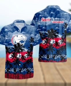 South Alabama Jaguars Palms Tree Hawaiian Shirt