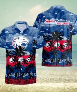 South Alabama Jaguars Palms Tree Hawaiian Shirt