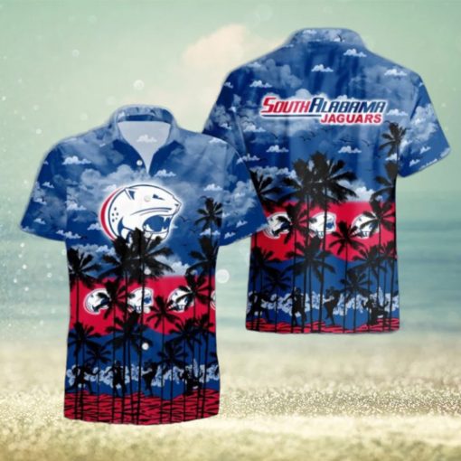 South Alabama Jaguars Palms Tree Hawaiian Shirt