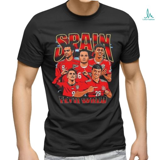 Spain Fetii World team cartoon shirt